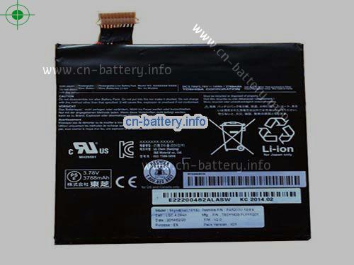 3.7V TOSHIBA PA5203U-1BRS 电池 3788mAh, 14Wh 