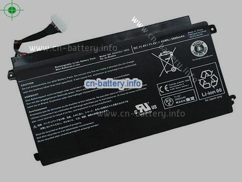 11.4V TOSHIBA PA5255U 电池 3660mAh, 43Wh 