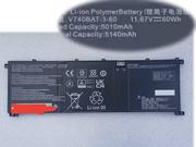 CLEVO V740BAT-3-60 笔记本电脑电池 Li-Polymer 11.67V 5010mAh, 60.00Wh 