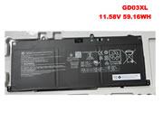 原厂 HP HSTNN-AB1E 笔记本电脑电池 Li-Polymer 11.58V 4854mAh, 59.16Wh 