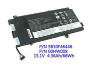 原厂 LENOVO FRU P/N 00HW009 笔记本电脑电池 Li-ion 15.2V 4400mAh, 66Wh 