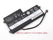 原厂 LENOVO 45N1108 笔记本电脑电池 Li-Polymer 11.1V 2090mAh, 24Wh 