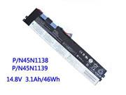 原厂 LENOVO FRU 45N1139 笔记本电脑电池 Li-ion 14.8V 3100mAh, 46Wh 