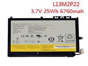 原厂 LENOVO L13M2P22 笔记本电脑电池 Li-Polymer 3.7V 6760mAh, 25Wh 