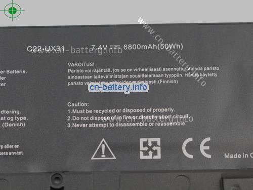  image 3 for  C22-UX31 laptop battery 