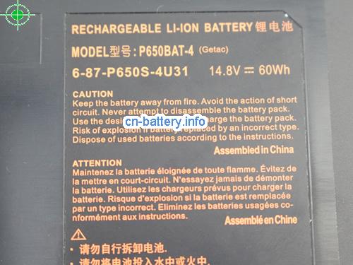  image 2 for  P650BAT-4(SIMPLO) laptop battery 