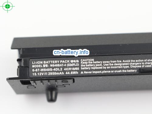  image 2 for  6-87-W840S-4DL1 laptop battery 