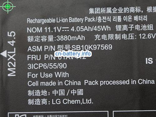  image 2 for  原厂 Sb10k97569 电池  Lenovo 01av421 可充电 Li-ion 11.1v 45wh  laptop battery 