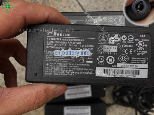 hp 631337-001电源19V 3.42A 65W