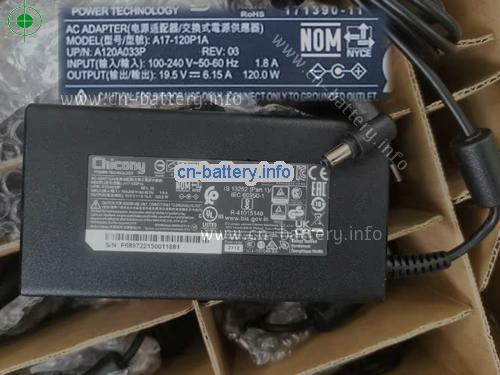 Chicony Laptop AC Aapter 19.5V 6.15A