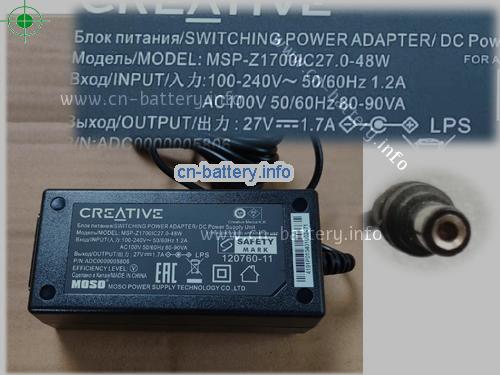 creative MSP-Z1700IC27.0-48W电源27V 1.7A 48W