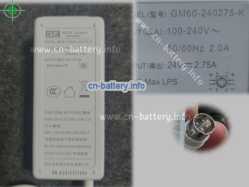 Gve Laptop AC Aapter 24V 2.75A