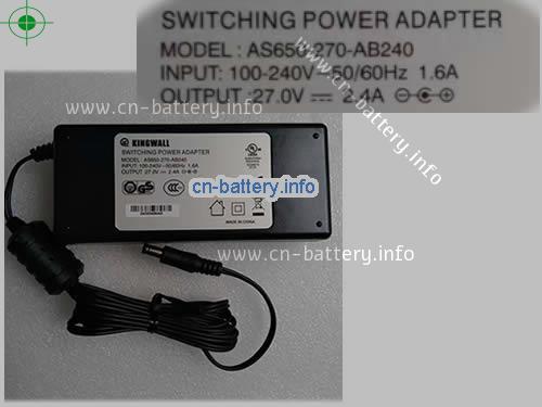 Kingwall Laptop AC Aapter 27V 2.4A