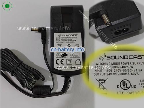 soundcrst CPE603-240250W电源24V 2.5A 60W