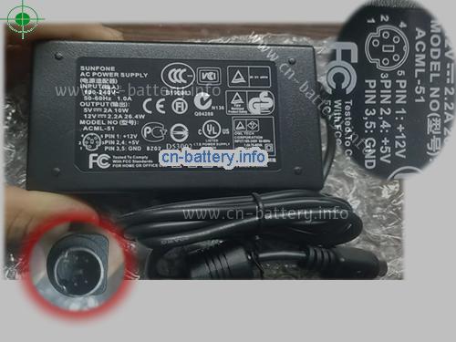 Sunfone Laptop AC Aapter 12V 2.2A