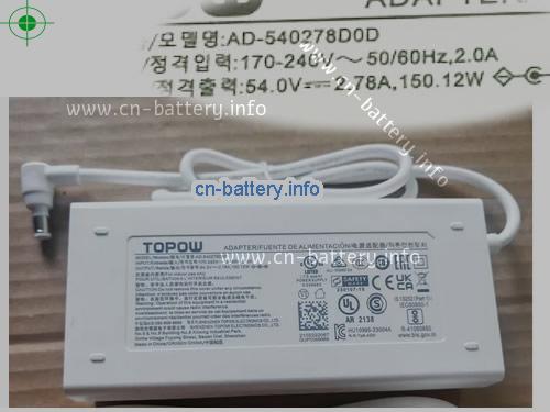 Topow Laptop AC Aapter 54V 2.78A