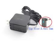 ASUS 19V 2.37A Laptop AC Adapter 笔记本电源，笔记本电源3.0 x 1.1mm 