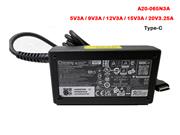Chicony 20V 3.25A Laptop AC Adapter 笔记本电源，笔记本电源
