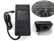 GVE 24V 9.2A Laptop AC Adapter 笔记本电源，笔记本电源