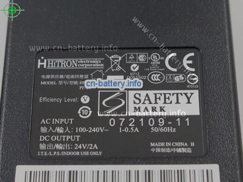  image 3 for  HITRON 24V 2A笔记本适配器，笔记本电脑充电器在线網購,HITRON24V2A48W-4.8x1.7mm 