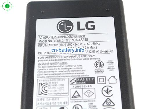  image 3 for  LG 18V 2.67A笔记本适配器，笔记本电脑充电器在线網購,LG18V2.67A48W-6.5x4.0mm 